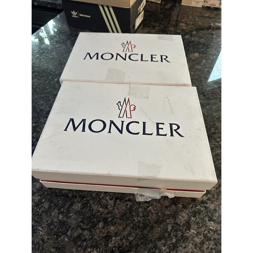 Moncler‎ Leather Bell Slides Sandals Shoes. Dust Bag, Authenticity Card $695 NWB - Picture 11 of 11